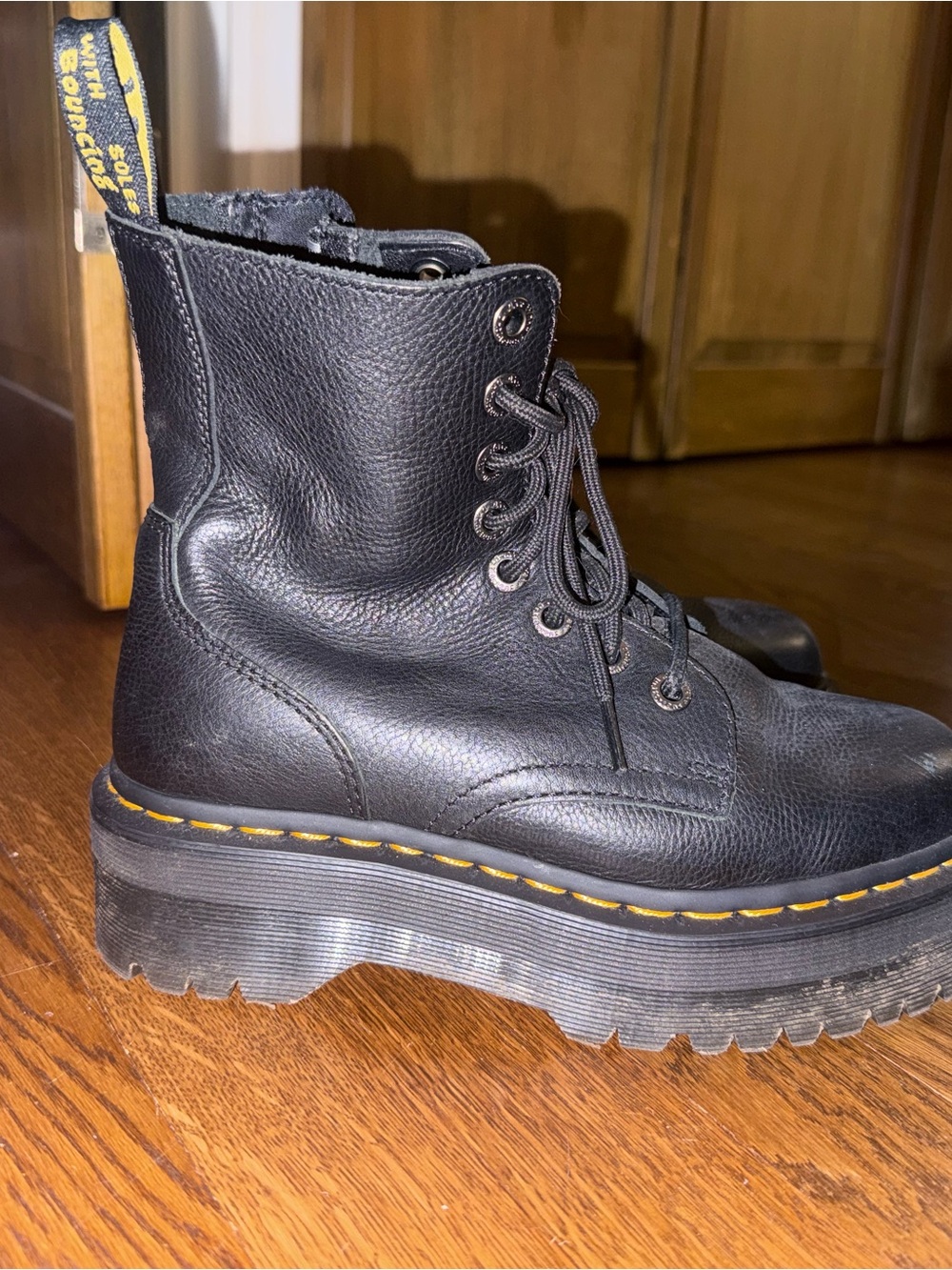 Dr. Martens Jadon III Soft Leather Platform Boots